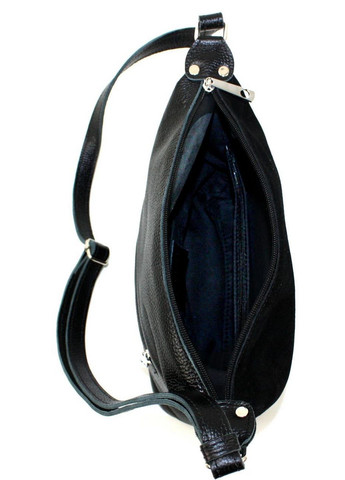 Женская сумка через плечо из кожи и замши 26х22х8 см Borsacomoda (289367647)