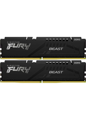 Пам'ять ПК DDR5 32GB KIT (16GBx2) 5200 FURY Beast Kingston (360396232)