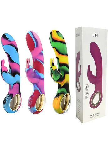 Райдужний вібратор з підігрівом, для стимуляції клітора та зони “G” Pretty Love (293820172)