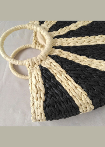 Женская летняя соломенная сумка Корзинка с подкладкой и круглыми ручками COMBY No Brand (342419353)