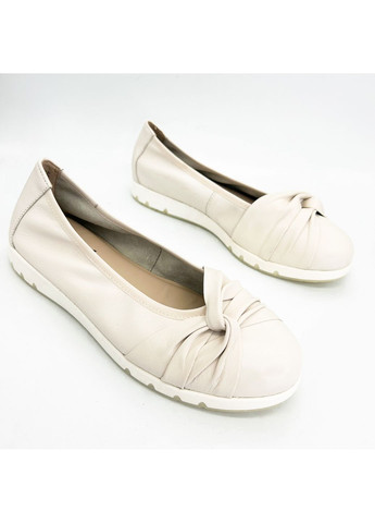 Жіночі балетки (р) шкіра 0-1-1-9-22163-42-144 Caprice | бежеві (277151211)