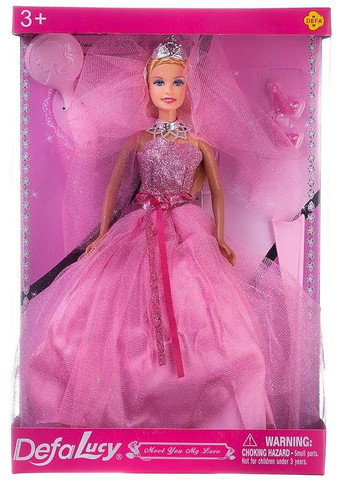 Лялька в образі "Наречена" (8253), рожева сукня Defa (290841526)