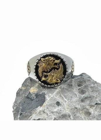 Кольцо мужское Волки стая защита титановая сталь панк винтаж 21 Liresmina Jewelry (328449752)