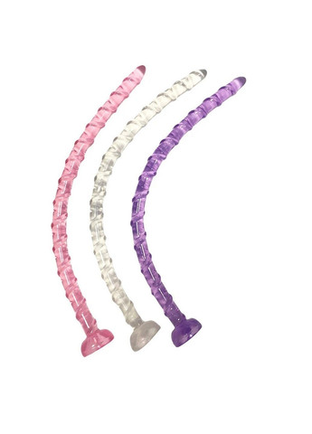 Довга анальна пробка із спіралеподібною текстурою 47*2 см We Love (362590014)