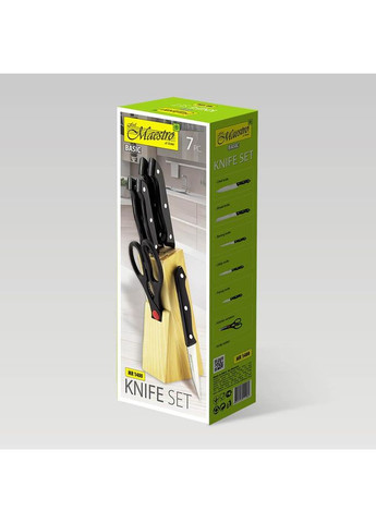 Набор кухонных ножей 7 предметов (MR-1400) Maestro комбинированные,