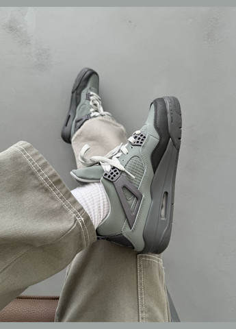 Кросівки жіночі і чоловічі Nike Air Jordan 4 Retro grey | Найк Аір Джордан 4 сірі No Brand сірі демісезони (316231436)