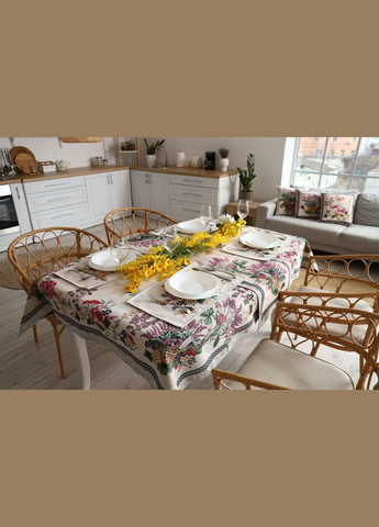 Гобеленовая скатерть на стол Лавандовое поле Прованс (326807431)