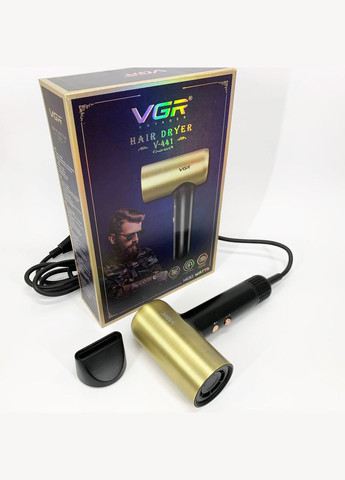 Фен профессиональный V-441 с 3 уровнями обдува и 4 уровнями температуры VGR (364664510)