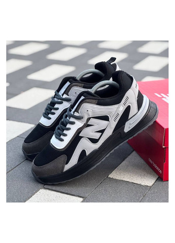 Чорно-білі Осінні чоловічі кросівки No Brand