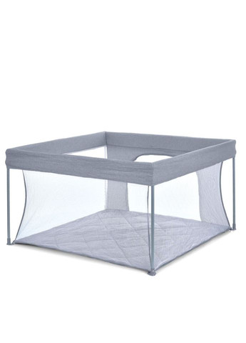 Дитячий манеж SWIFT 4 ME сірий 127х127 см ліжечко-люлька для дітей від 0,5 років ігровий куточок El Camino (368758113)