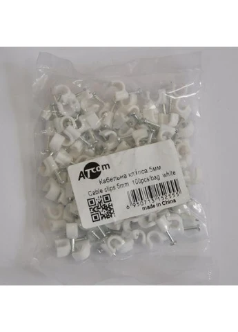 Скобы для крепления кабеля 5mm 100шт (15255) Atcom (332770392)
