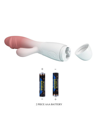 Вібратор Pretty Love Snappy біло-рожевий для жінок ергономічний стимулятор задоволення LyBaile (366665735)