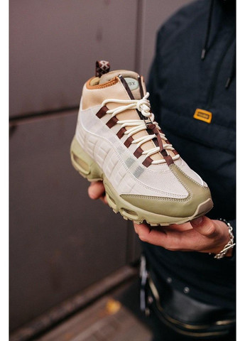 КРОСІВКИ ЖІНОЧІ NIKE AIR MAX 95 SNEAKERBOOT BEIGE НАЙК АІР МАКС 95 No Brand бежеві зими (369391284)