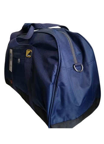 Сумка дорожня велика на 65 л з боковими кишенями та з довгим ремінем через плече 5686 синя Fashion (364485213)