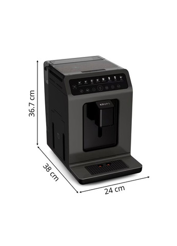 Кофемашина Evidence Classic, 2.3л, зерно, автомат.капуч, дисплей, авторецептов 8, сернор.управление, черный Krups (314781021)