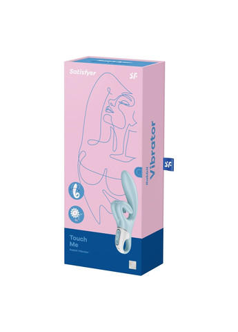 Вибратор-кролик Touch Me Blue, двойной отросток, 3 мощных мотора Satisfyer (297516777)