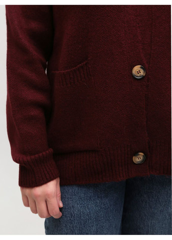 Кардиган жіночий бордовий оверсайз Karon Пряма (361267831)