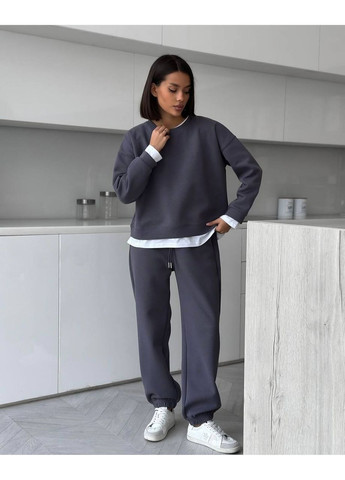✨ Женский костюм oversize на флисе DK/DL Мода без кордонів (355076639)