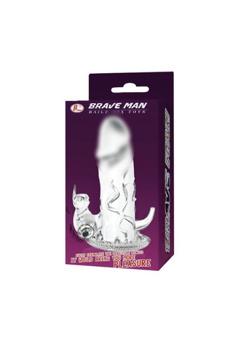 Насадка на член со стимуляцией клитора Brave Man. LyBaile (317748046)