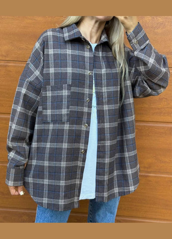 Темно-коричневая рубашка Osoblyva