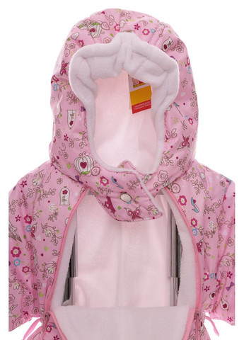 Комбинезон Трансформер для девочки на флисе с принцессой розовый 86 см (27963) BABYKROHA (297198018)