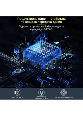 Зовнішня кишеня XON MemoryCase для M.2 NGFF (SATA) USB 3.1 Type-C Чорний (XSC2C13NG1MG 4333) XON E-Tech (366665015)