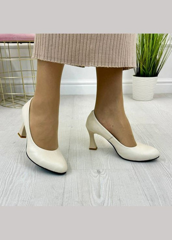 Vasha para Туфли женские кожаные классические на шпильке,. 39 размер бежевый з, украина — демисезон (303931594)