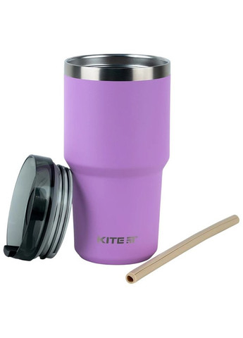 Термокружка 600 мл фиолетовая K241206-2 Kite (316468812)