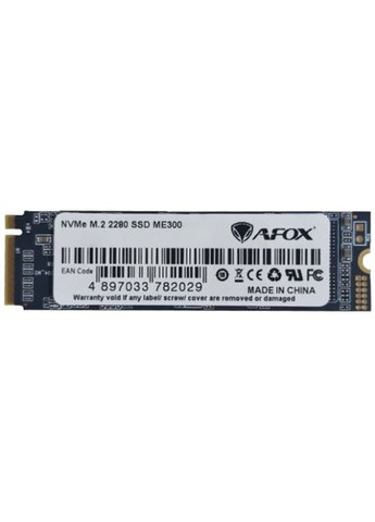 SSD 512Gb ME300 M.2 2280 PCIe NVMe Gen 3x4 3D TLC NAND, Retail AFOX (314747624)