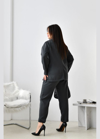 Женский костюм брюки и пиджак цвет графит р.56/58 452850 New Trend (285712040)