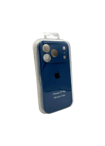 Силіконовий чохол з закритою камерою для iPhone 17 Pro Max Blue No Brand (382776177)