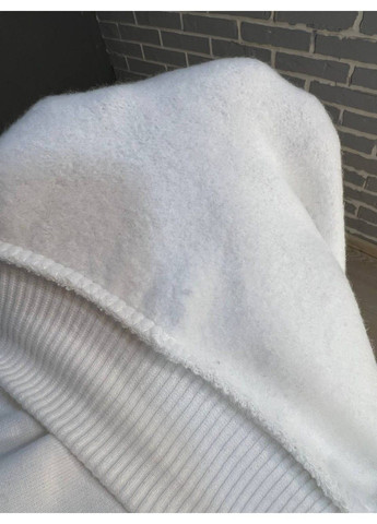 Костюм женский 472-388 пилот молния брюки палаццо широкие флис белый Quzen (314799665)