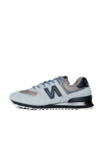 Серые всесезонные new balance 574 grey black white (копия) No Brand