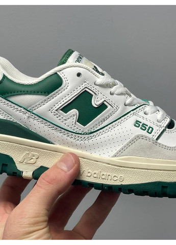 КРОСІВКИ ЖІНОЧІ NEW BALANCE 550 WHITE GREEN 2.0 НЬЮ БЕЛАНС 550 No Brand сірі демісезони (369387792)