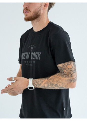 Черная мужская футболка new york черная Teamv