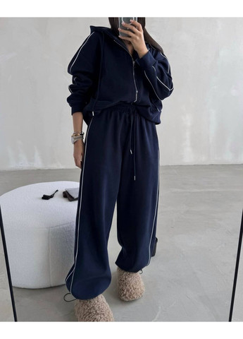 Теплый костюм с флисом и брюками на затяжках | Замеры в описании DK/DL Мода без кордонів (361929431)