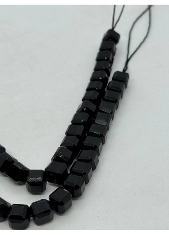 Агат на нитці без застібки 10*10 мм 40 см Чорний No Brand (372467973)
