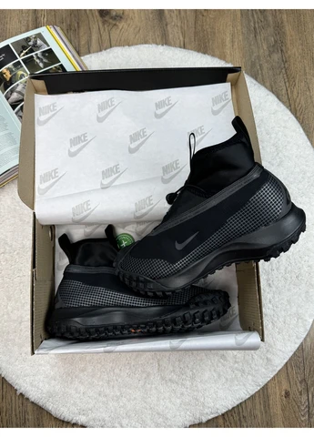 Черные демисезонные кроссовки мужские nike acg mountain fly gore-tex all black найк асж маунс флай черные No Brand