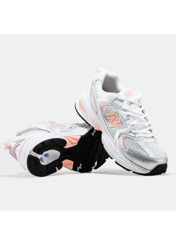 Розовые демисезонные кроссовки мужские new balance 530 white pink нью беланс 530 No Brand