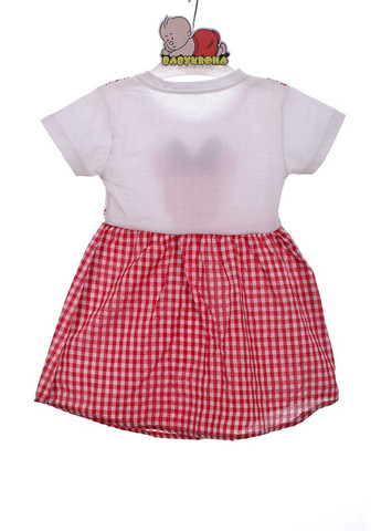 Червона сукня бавовняна для дівчинки mimix з принтом мінні червоне 104 см (44863) BABYKROHA (323469663)