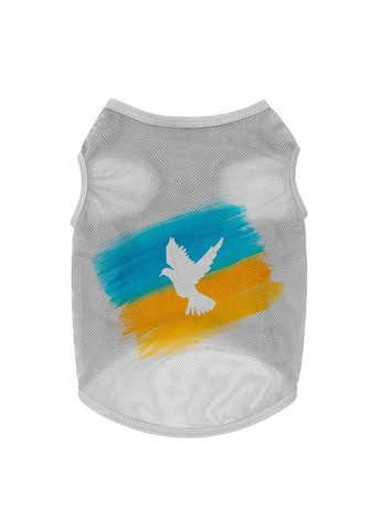 Майка для собак Clothes малюнок "Прапор", сітка,, B 30-33 см, C 18-21 см сірий WAUDOG (363199750)