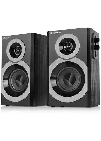 Акустическая система S-245 Black, мощность 20 Вт, 2.0, частотный диапазон 70 – 22 000 Гц Real-El (342400530)