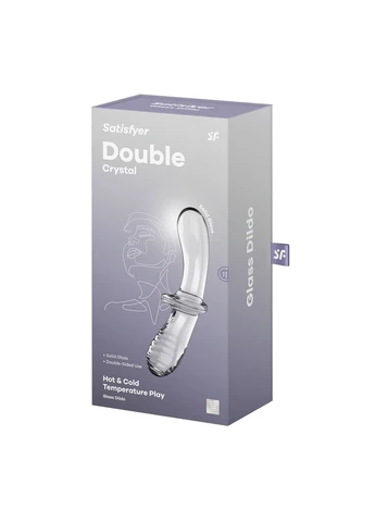 Скляний ділдо для подвійної насолоди Double Crystal Satisfyer (382842455)