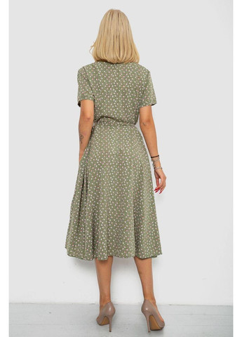 Оливкова сукня софт із принтом,, 230r1111 Ager
