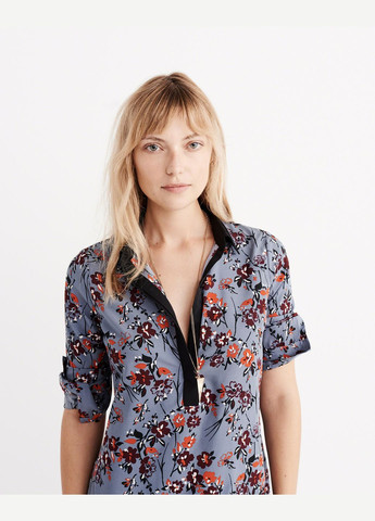 Сіро-синя сукня жіноча - сукня af2638w Abercrombie & Fitch