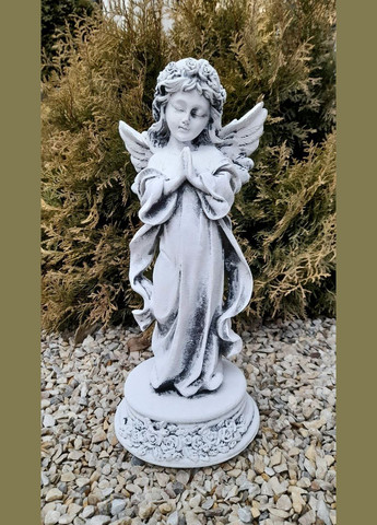 Ангел на подставке в веночке молится светящийся 32*15*12 см (СП5284 св) Гранд Презент (282743602)