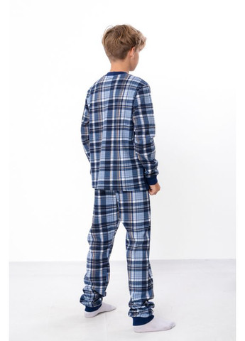Темно-синя утеплена піжама для хлопчика (штани+кофта) з принтом (p-16102) Носи своє