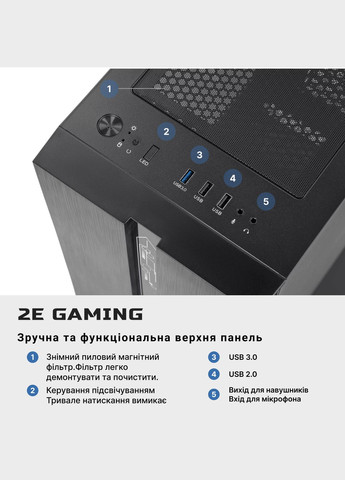 Комп’ютер персональний Complex Gaming Intel i5-12400F/H610/8/500F/NVD1030-2/Win11H/-G2107-500/500W 2E (316390979)