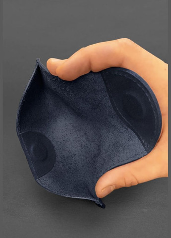 Шкіряний чохол для окулярів із клапаном на магніті Синій Crazy Horse (A-027727) BlankNote (330144530)