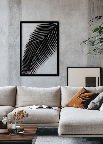 Интерьерная картина на стену, декоративное панно из дерева "Пальмовий лист", стиль лофт 40х28 см Woodyard (292112573)